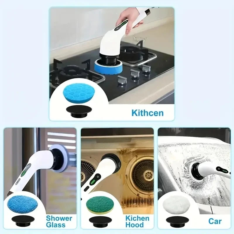 9-in-1 Electric Cleaning Scrubber
