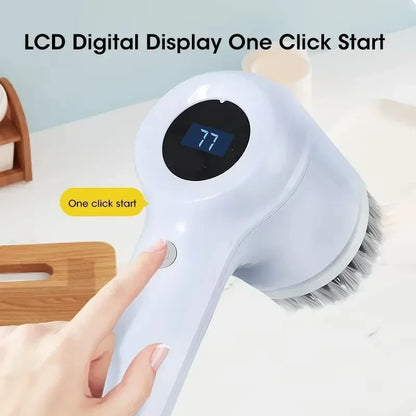 Cordless Electric Spin Scrubber – Handheld Cleaning Brush
