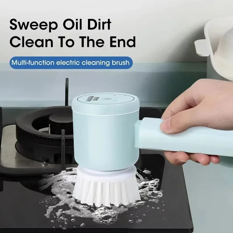 Cordless Electric Spin Scrubber – Handheld Cleaning Brush