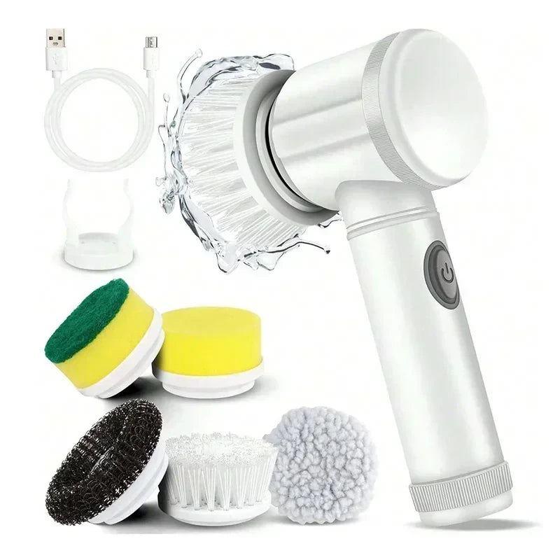 Cordless Electric Spin Scrubber – Handheld Cleaning Brush