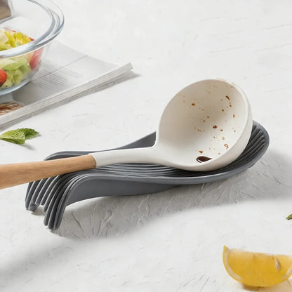 Silicone Spoon Rest – Heat Resistant Spoon Holder for Kitchen Counter & Stove Top