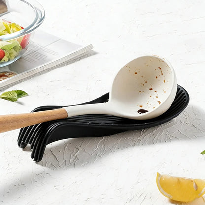 Silicone Spoon Rest – Heat Resistant Spoon Holder for Kitchen Counter & Stove Top