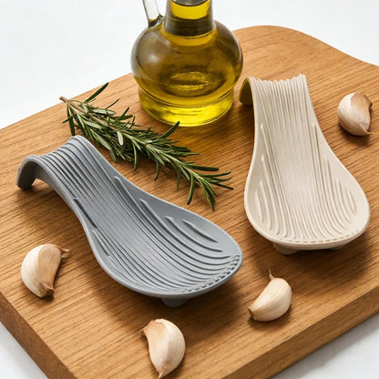 Silicone Spoon Rest – Heat Resistant Spoon Holder for Kitchen Counter & Stove Top