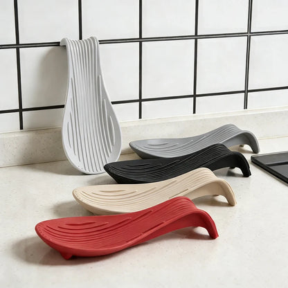 Silicone Spoon Rest – Heat Resistant Spoon Holder for Kitchen Counter & Stove Top