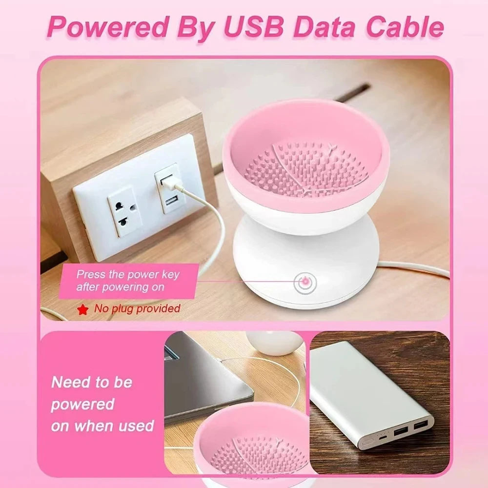 Automatic Makeup Brush Cleaner