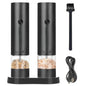 Electric Salt and Pepper Grinder Set – Automatic Rechargeable Pepper Mills with Adjustable Coarseness