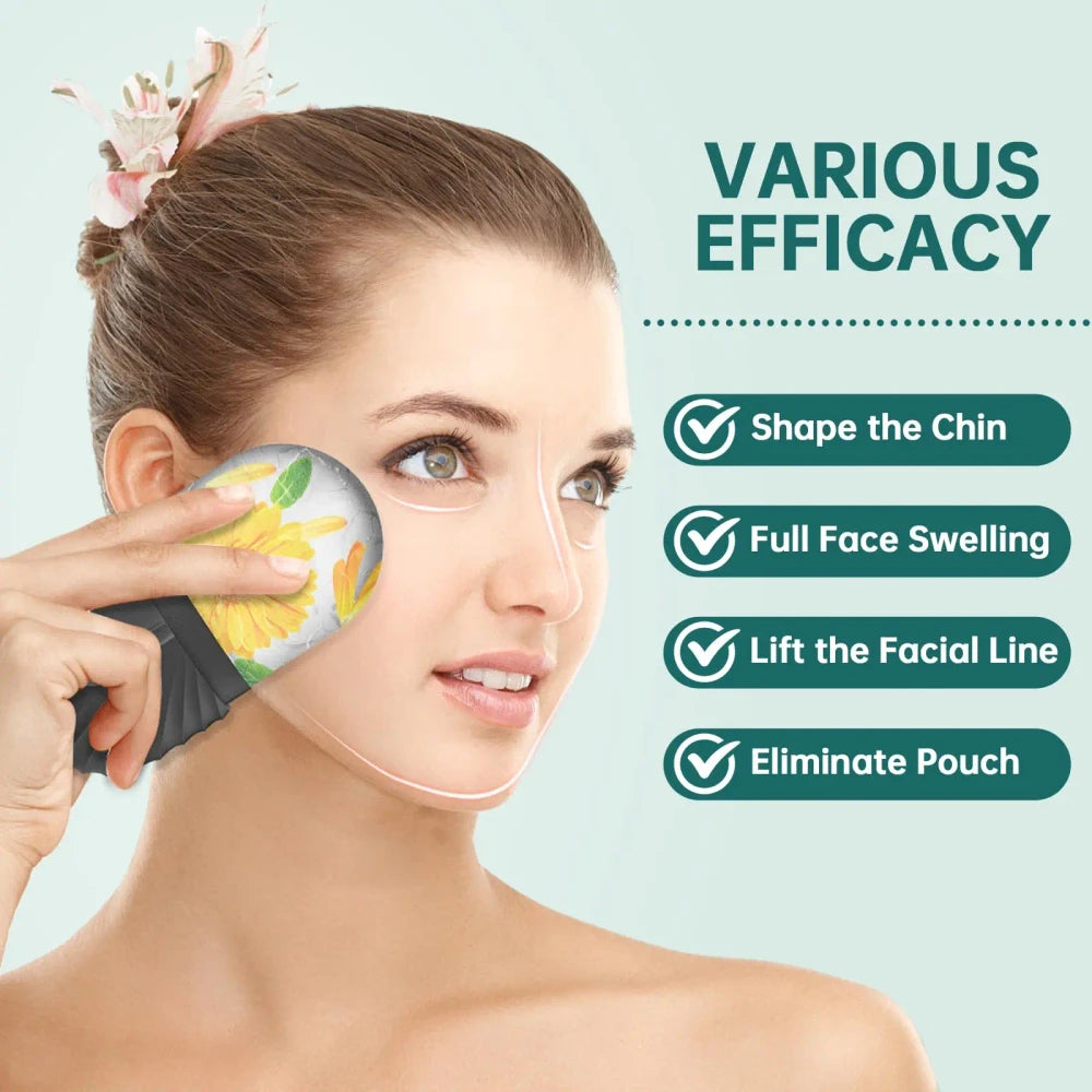 GlowChill Ice Roller Facial Set
