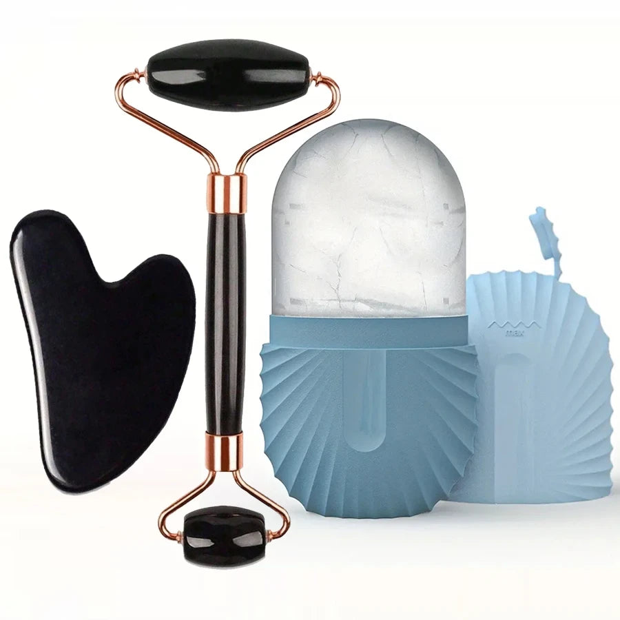 GlowChill Ice Roller Facial Set