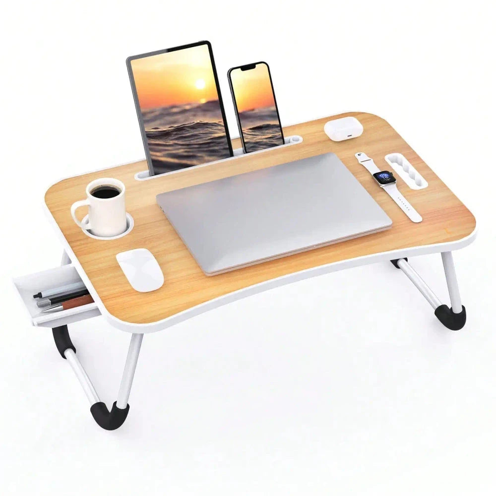 Foldable Laptop Lap Desk with Storage