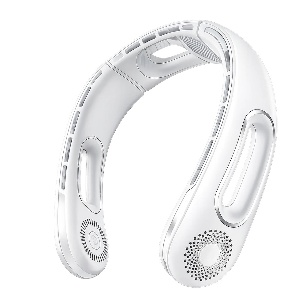 Portable Bladeless Neck Fan – Rechargeable Hands-Free Personal Fan