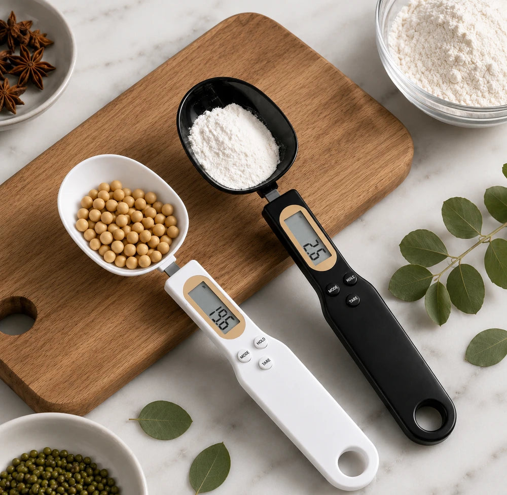 Digital Measuring Spoon Scale – Electronic Kitchen Food Scale (0.1g Precision)