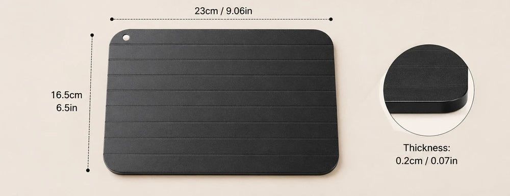 Defrosting Tray for Frozen Meat – Rapid Aluminum Thawing Plate