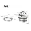 Collapsible Laundry Basket – Foldable Plastic Clothes Hamper with Comfort Handles