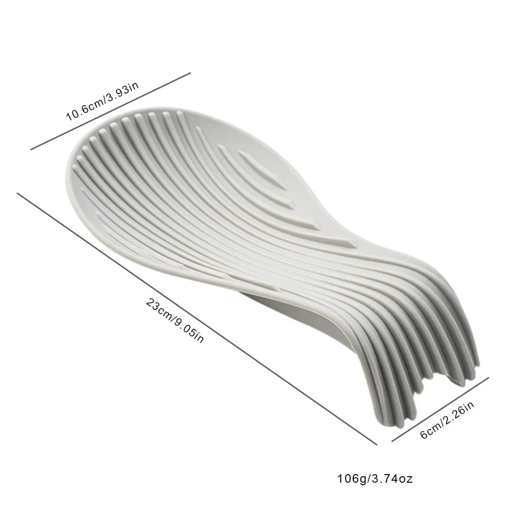 Silicone Spoon Rest – Heat Resistant Spoon Holder for Kitchen Counter & Stove Top