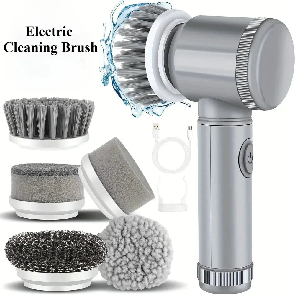 Cordless Electric Spin Scrubber – Handheld Cleaning Brush