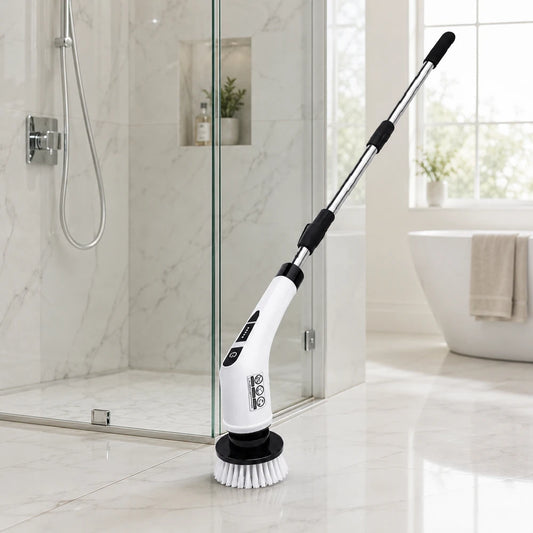 Electric Spin Scrubber with Long Handle
