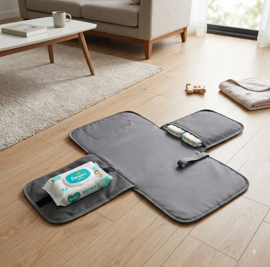 Portable Diaper Changing Pad with Storage