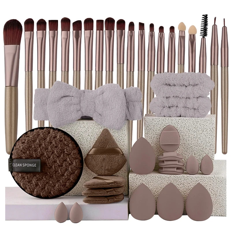Complete Eye Makeup Brush & Beauty Tool Set