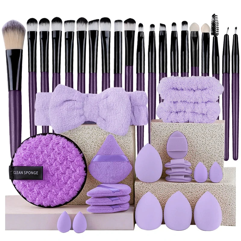 Complete Eye Makeup Brush & Beauty Tool Set