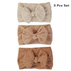 Soft Stretch Solid Color Baby Headbands – 3 Piece Set for Infants & Toddlers