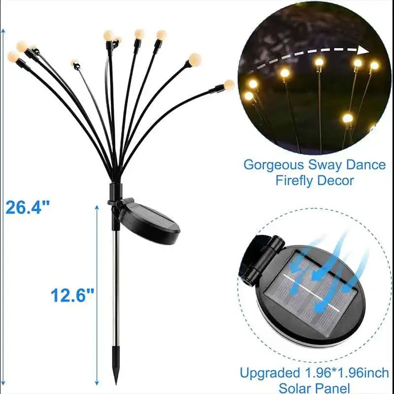 Solar Powered Firefly Garden Lights
