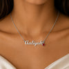 Personalized Birthstone Name Necklace