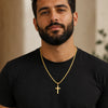 Personalized Cross with Cuban Link Chain