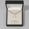 Personalized Cross with Cuban Link Chain