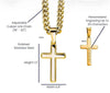 Personalized Cross with Cuban Link Chain