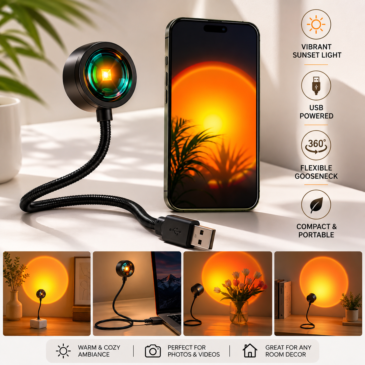 USB Sunset Lamp – Sunset Lamp Projector
