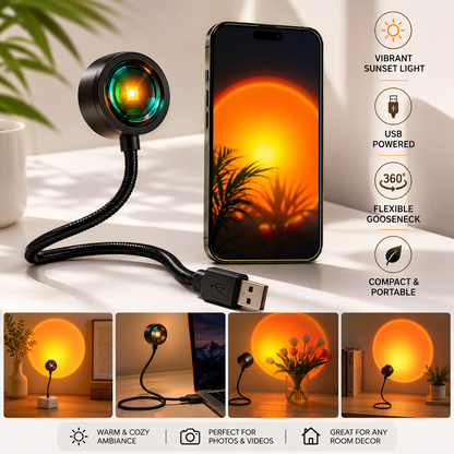 USB Sunset Lamp – Sunset Lamp Projector