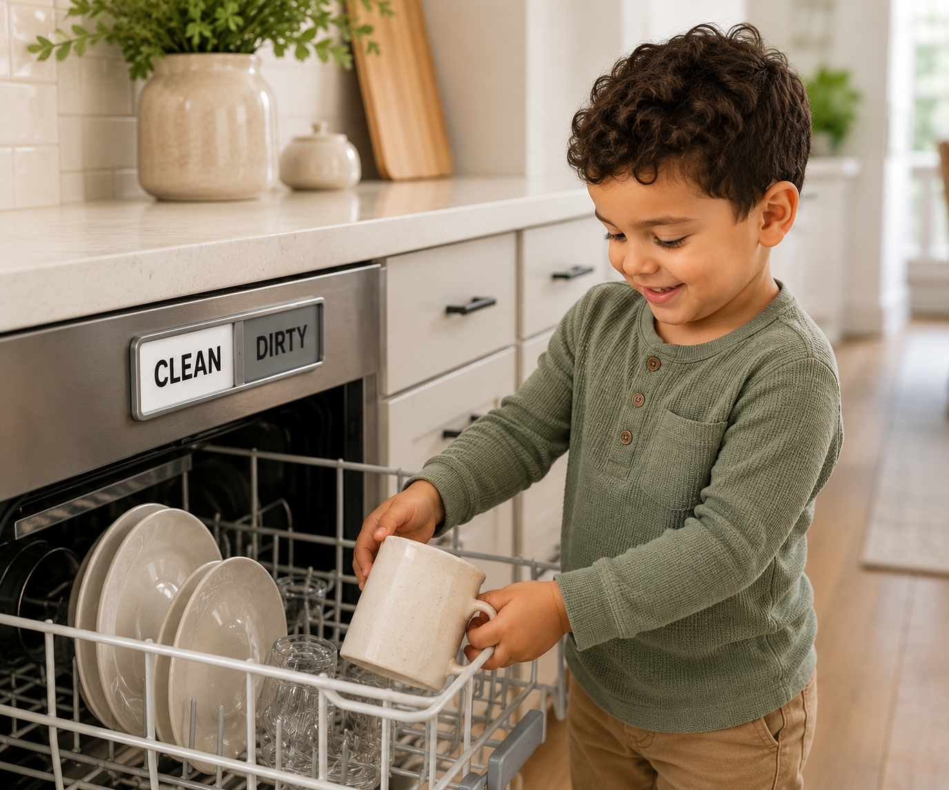 Dishwasher Magnet Clean Dirty Sign – Sliding Clean Dirty Dishwasher Magnet