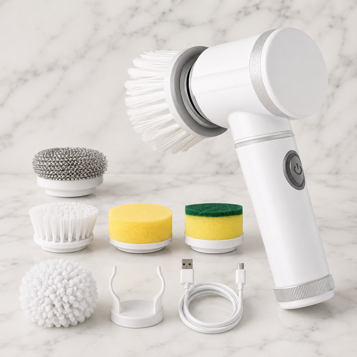Cordless Electric Spin Scrubber – Handheld Cleaning Brush