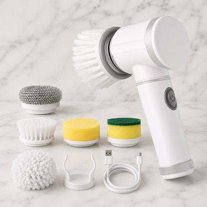 Cordless Electric Spin Scrubber – Handheld Cleaning Brush