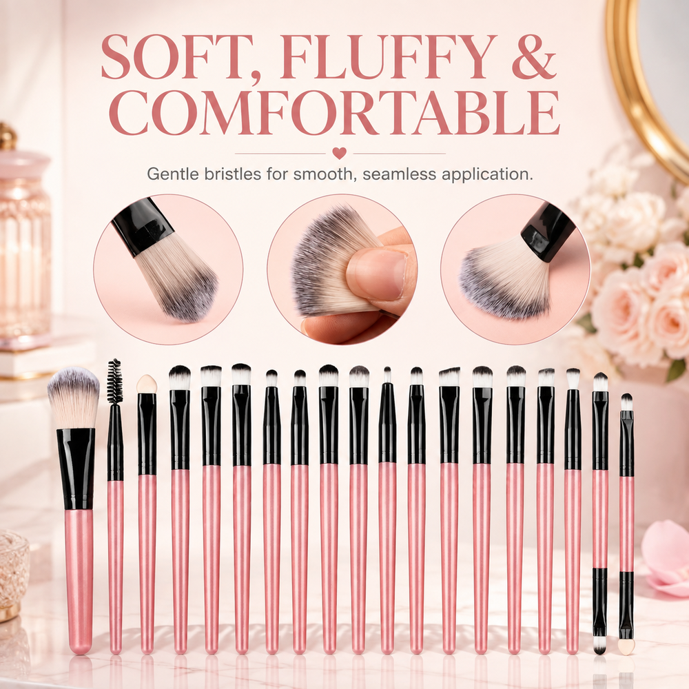 Complete Eye Makeup Brush & Beauty Tool Set