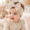 Soft Stretch Solid Color Baby Headbands – 3 Piece Set for Infants & Toddlers