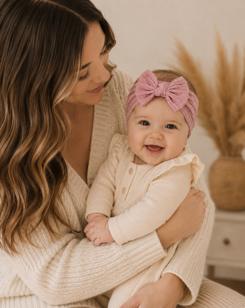 Soft Stretch Solid Color Baby Headbands – 3 Piece Set for Infants & Toddlers