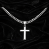 Personalized Cross with Cuban Link Chain