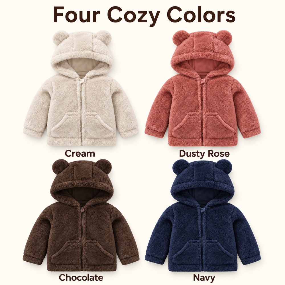 Bear-Ear Teddy Fleece Jacket