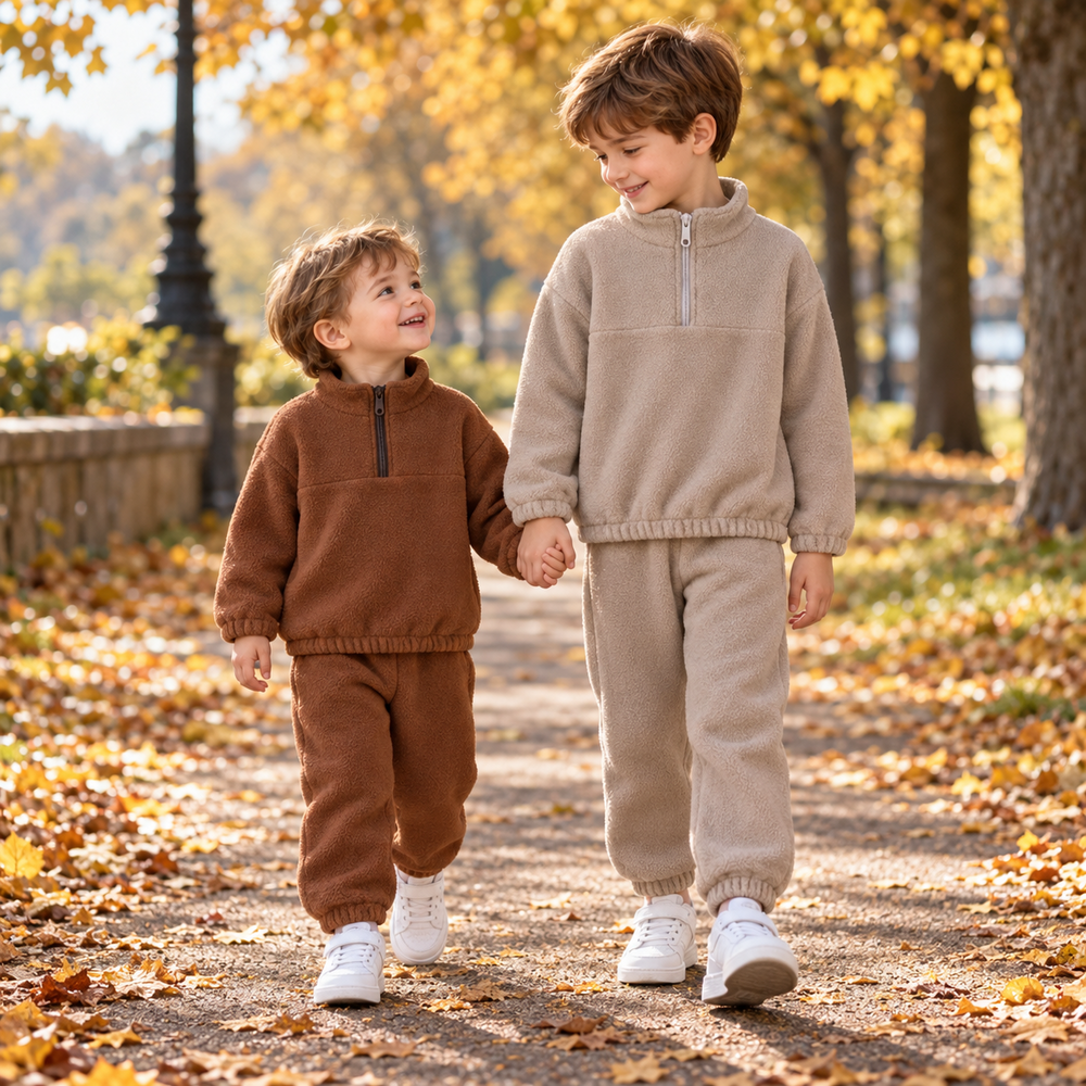 Kids Cozy Two-Piece Pullover set