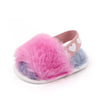 Baby Cozy Faux-Fur Slingback Sandals