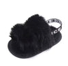 Baby Cozy Faux-Fur Slingback Sandals