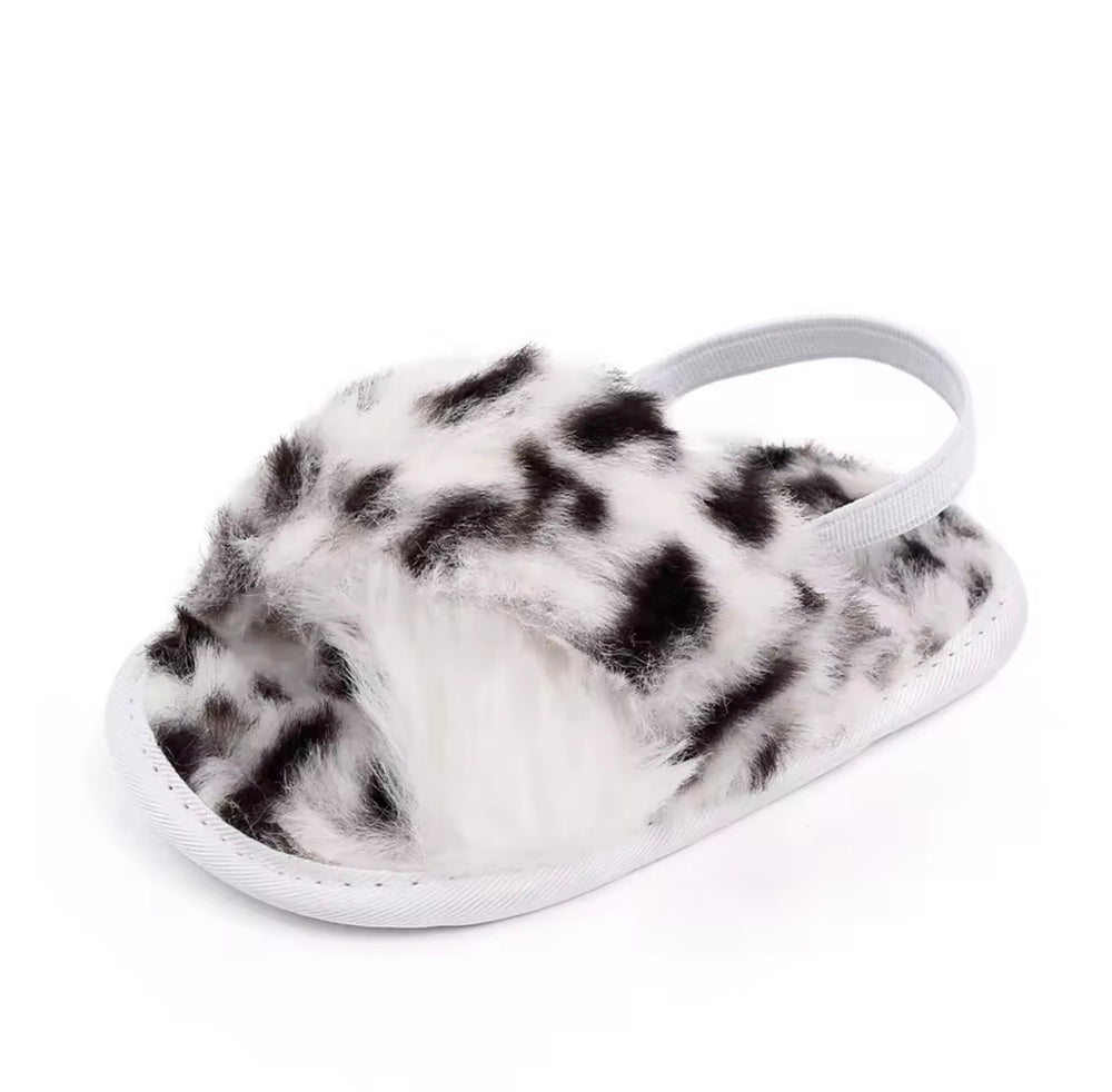 Baby Cozy Faux-Fur Slingback Sandals