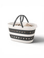 Collapsible Laundry Basket – Foldable Plastic Clothes Hamper with Comfort Handles